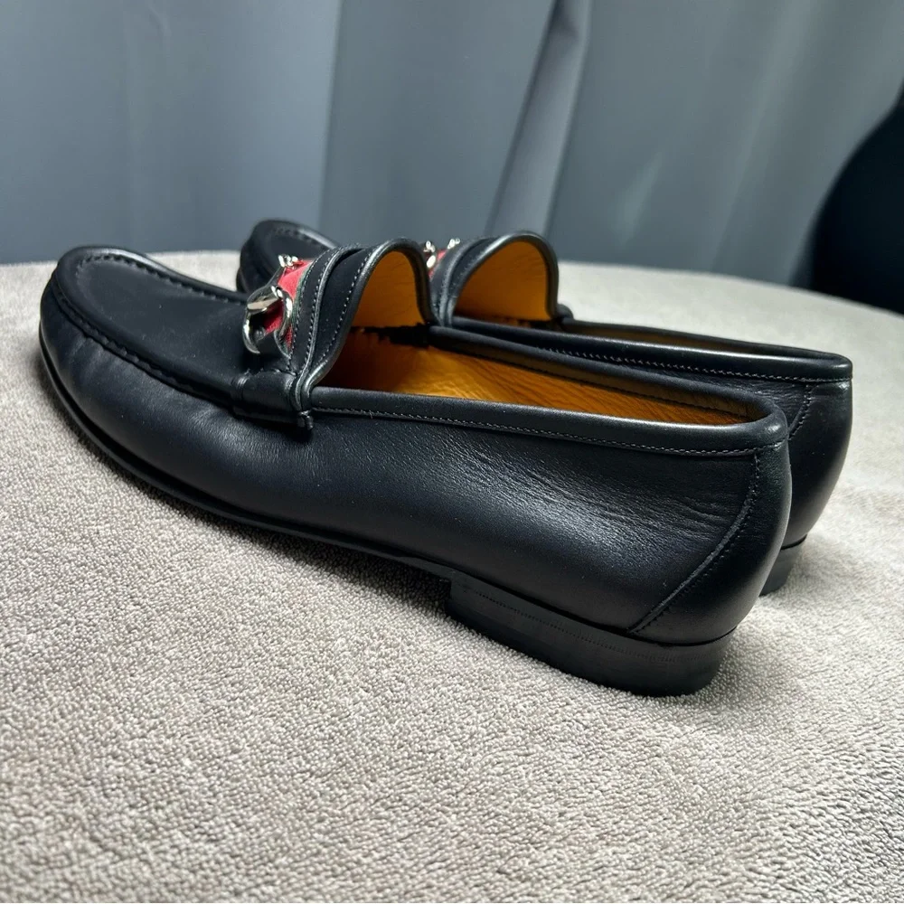 EUC Gucci mens horsebit Loafers size 9 - Picture 7 of 8